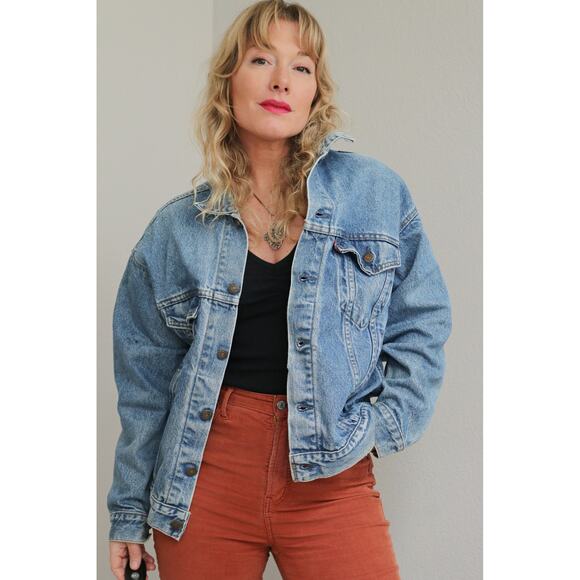 1980's Vintage Levi's 70507 Denim Jean Trucker Jacket ~Men's SM MD Women's MD LG - Picture 5 of 10